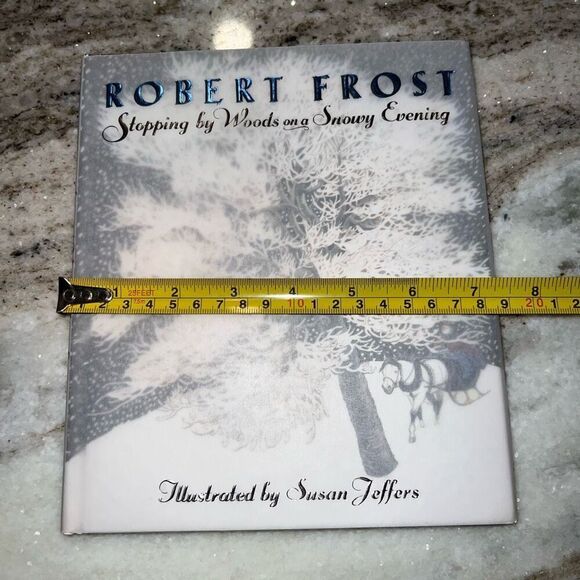 Stopping by Woods on a Snowy Evening By Robert Frost Illustrated Hardcover New - Picture 12 of 13
